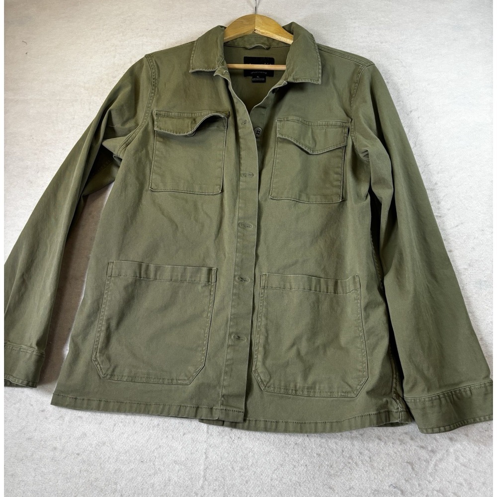 Anthropologie Sanctuary Scout Utility Jacket Womens XL Green w/ Pockets Barn